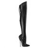 Devious - DAGGER3060 Overknee Laarzen - Paaldans schoenen - Zwart Product image